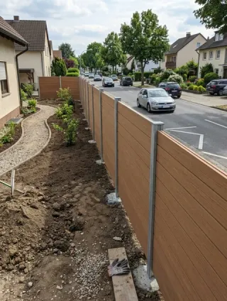 Lärmschutzzaun in Münster - fachgerechte Ausführung vor Ort